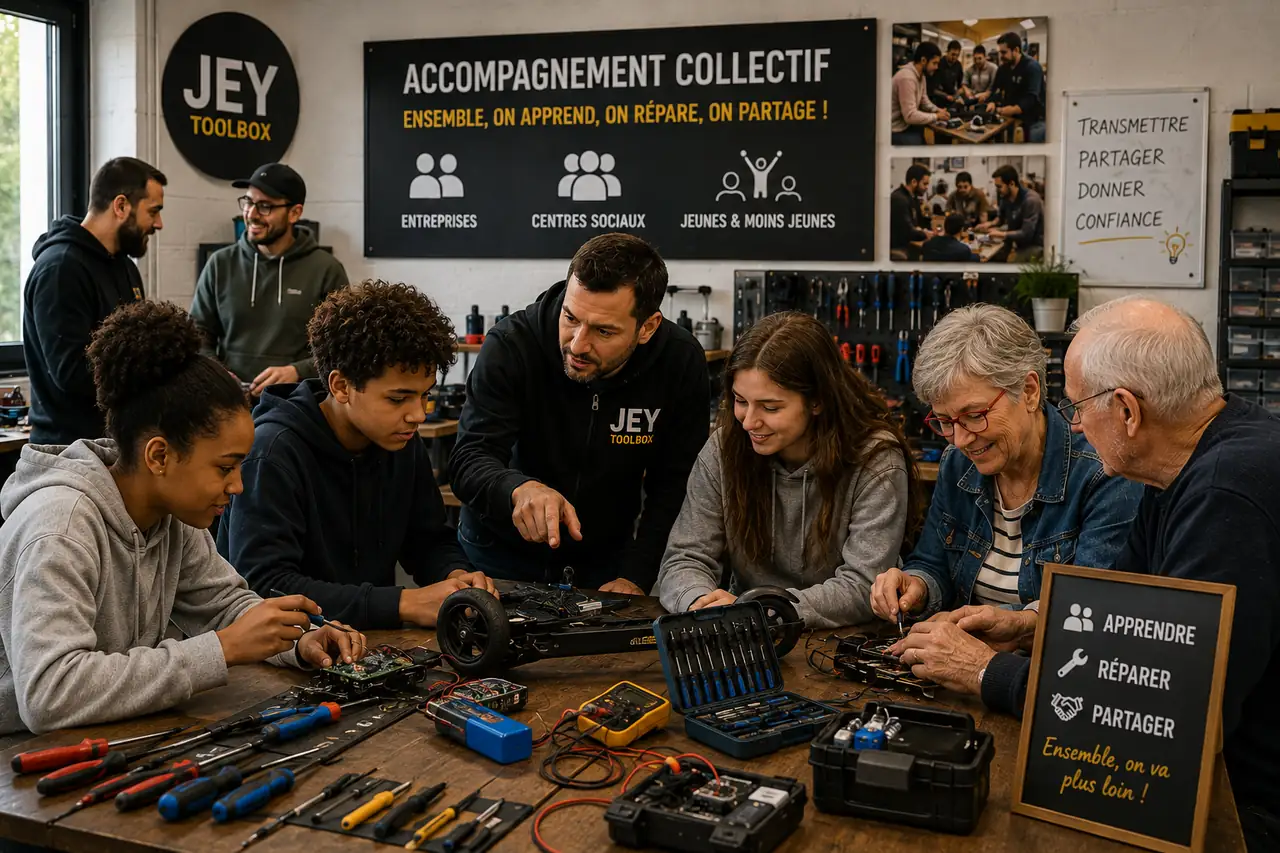 Animation d'un atelier d'auto-réparation collectif