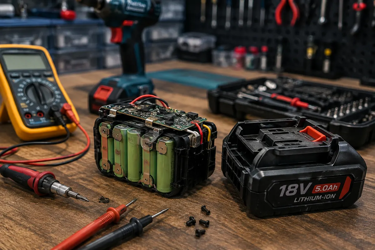 Réparation et reconditionnement batterie outillage