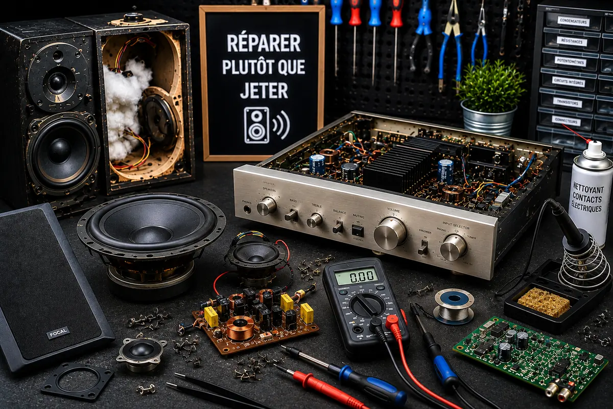 Réparation amplificateur et matériel audio