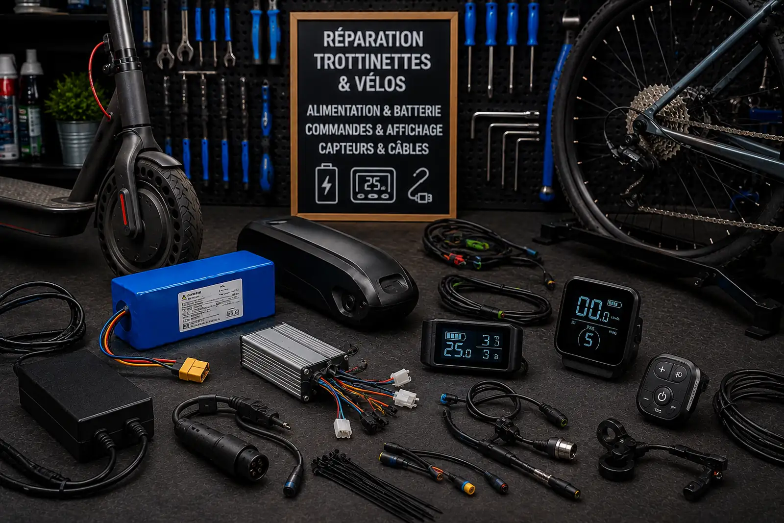 Réparation électronique VAE et batterie trottinette