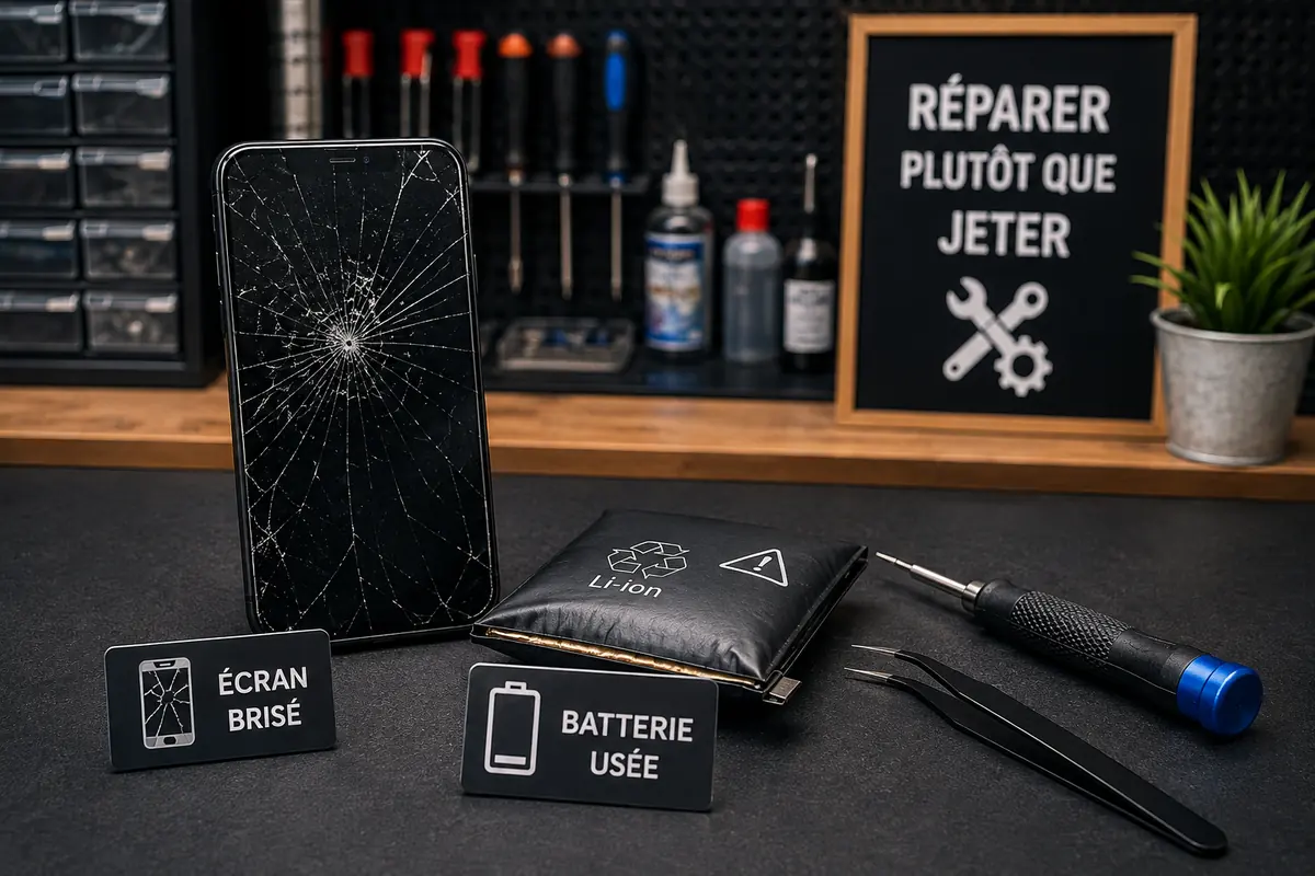Remplacement écran smartphone cassé Migné-Auxances